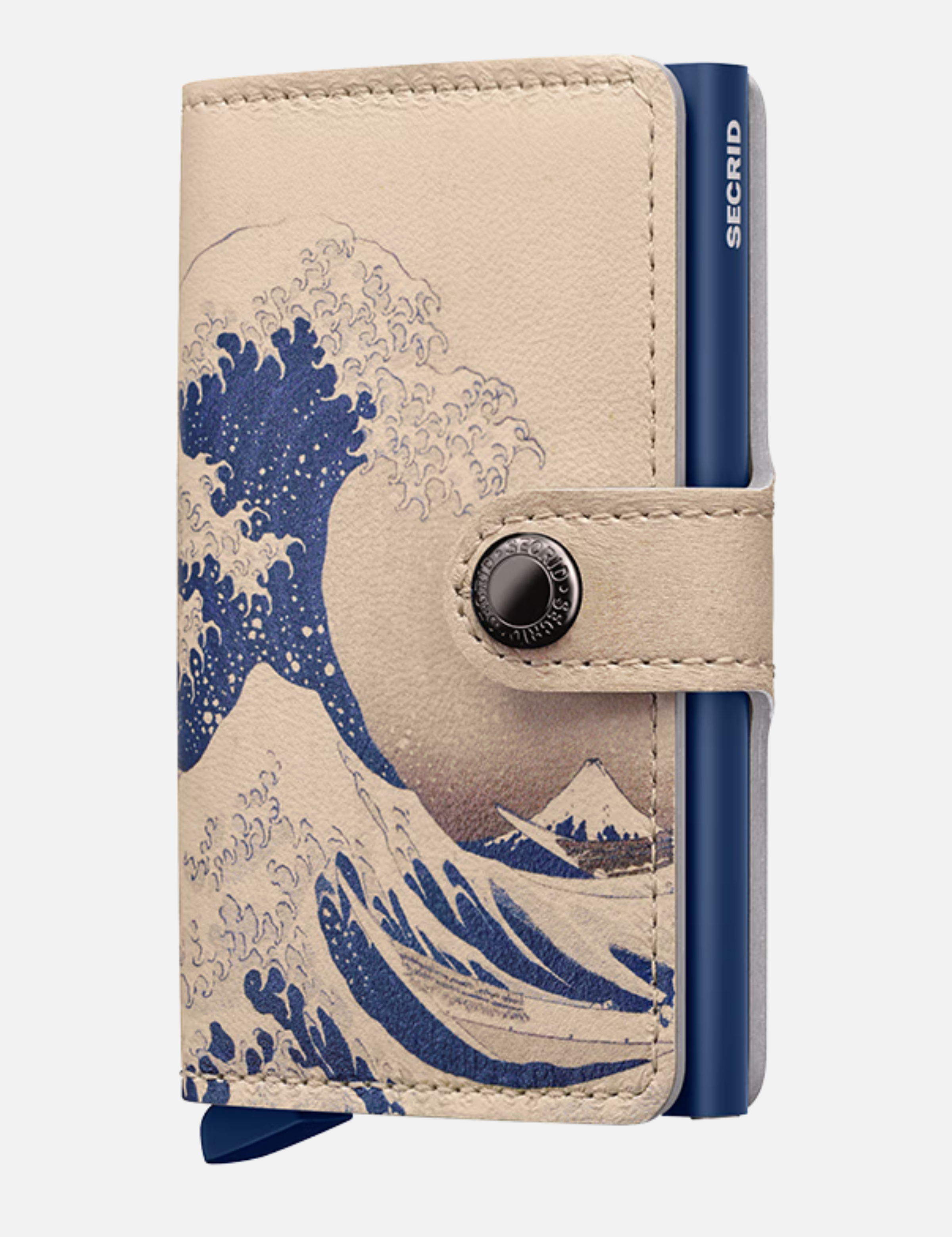 Secrid Miniwallet Wallet Art Leather Screen Print Wave Design Gifts for Men for Him Athens GA Georgia Kempt Menswear Store Near Me