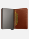 Secrid Slimwallet Texano Leather Saddle Brown Silver Gifts for Men Athens GA Georgia Kempt Menswear Store Near Me 