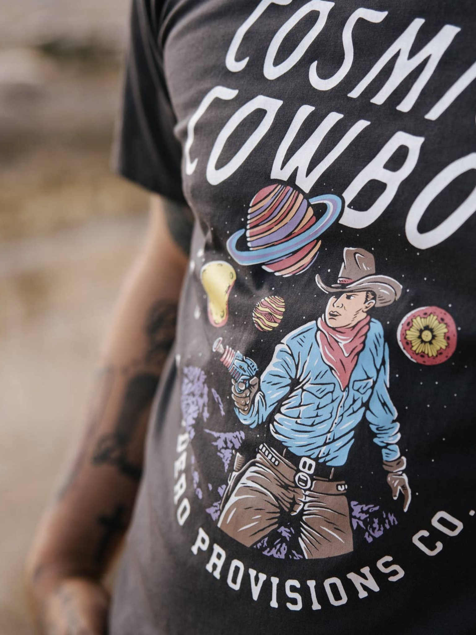 Sendero Provisions Cosmic Cowboy Graphic Tee T-shirt Men’s Tops for Men Athens GA Georgia Kempt Menswear Store Near Me