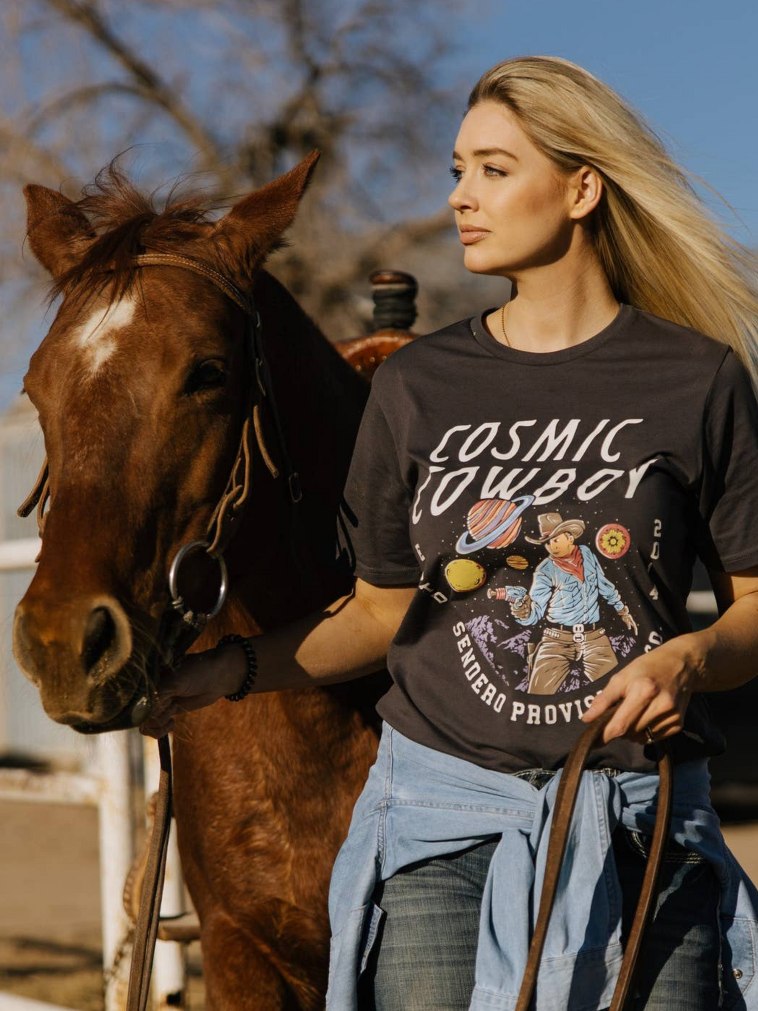 Sendero Provisions Cosmic Cowboy Graphic Tee T-shirt Men’s Tops for Men Athens GA Georgia Kempt Menswear Store Near Me