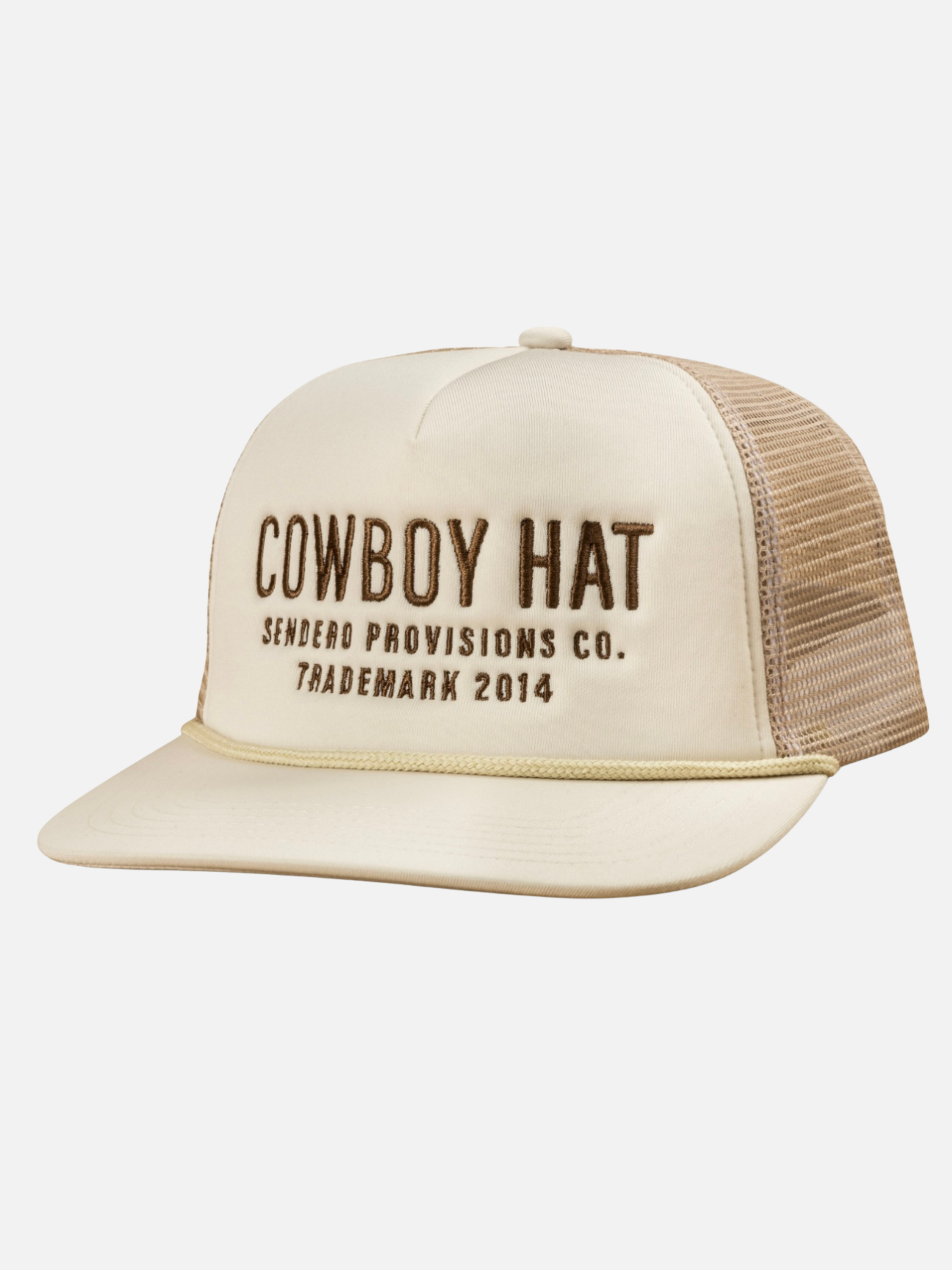 Sendero Provisions Cowboy Hat Cream Neutral Padded Trucker Hat Athens GA Georgia Kempt Menswear Store Near Me