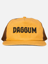 sendero daggum hat snapback trucker cap gold yellow embroidered detail mesh backing kempt athens ga georgia men's clothing store