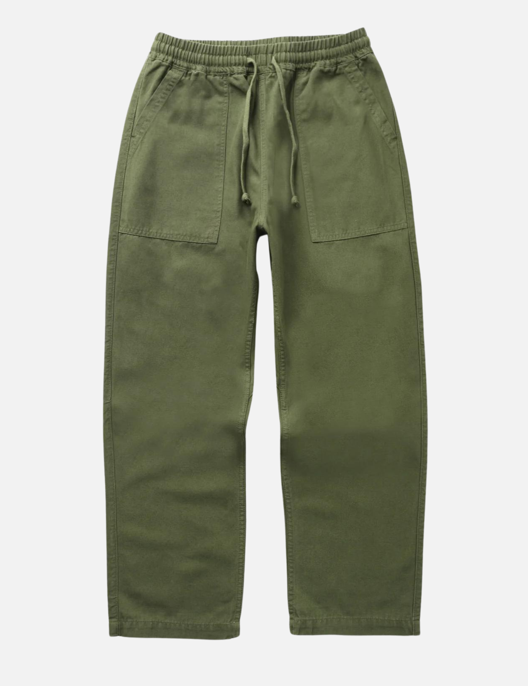 Service Works Canvas Chef Pants Olive Green Men’s Bottoms Trousers for Cooks Elastic Waistband Drawstring Athens Kempt Menswear Store