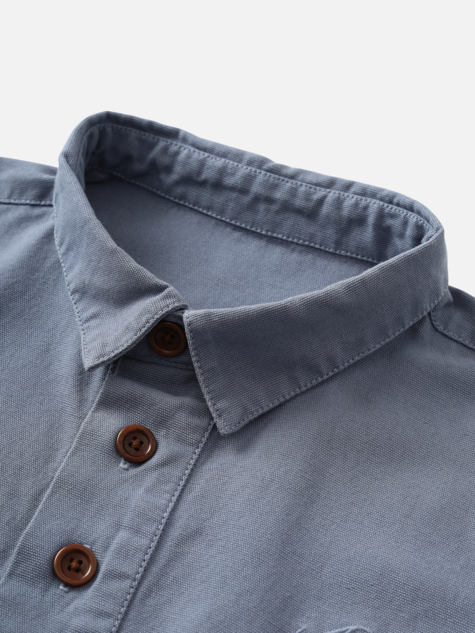 Service Works Canvas Script Popover Harbour Blue Gray Men’s Top Collared Outerwear Athens Kempt Menswear 