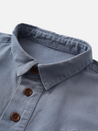 Service Works Canvas Script Popover Harbour Blue Gray Men’s Top Collared Outerwear Athens Kempt Menswear 