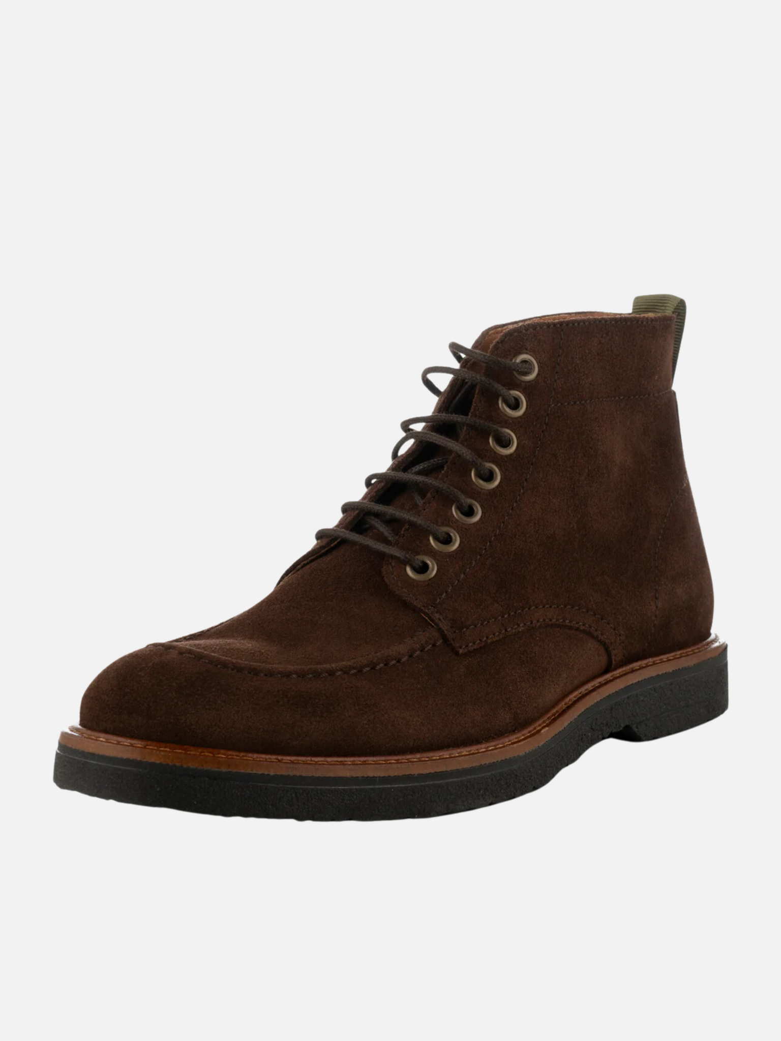 shoe the bear kip apron lace-up boot with water repellant brown suede LWG leather kempt athens ga georgia men's clothing store