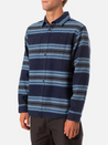 katin sierra flannel polar navy horizontal stripe button down shirt blue black grey kempt athens ga georgia men's clothing store