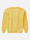 katin swell sweater butter yellow 100% cotton shaker stitch crewneck kempt athens ga georgia men's clothing store downtown lumpkin street