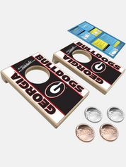 University of Georgia UGA Pocket Coinhole Tabletop Tailgate Miniature Family Boardgame Gift For Husband Friends Dad Boyfriend Student Athens GA Georgia Kempt Menswear Store Near Me