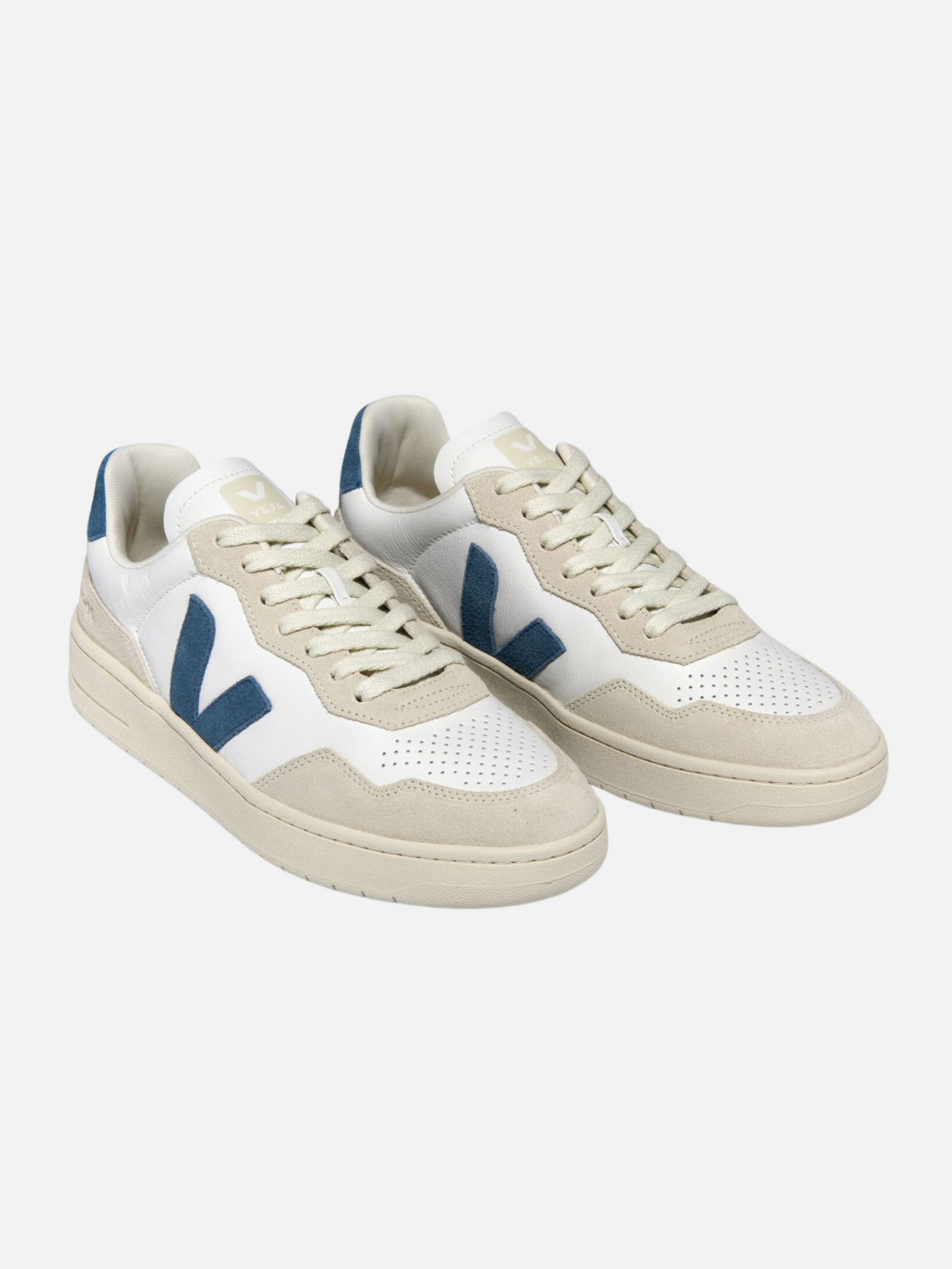 VEJA V-90 Leather Sneaker - White California – Kempt VEJA V-90 Leather Sneaker - White California – Kempt