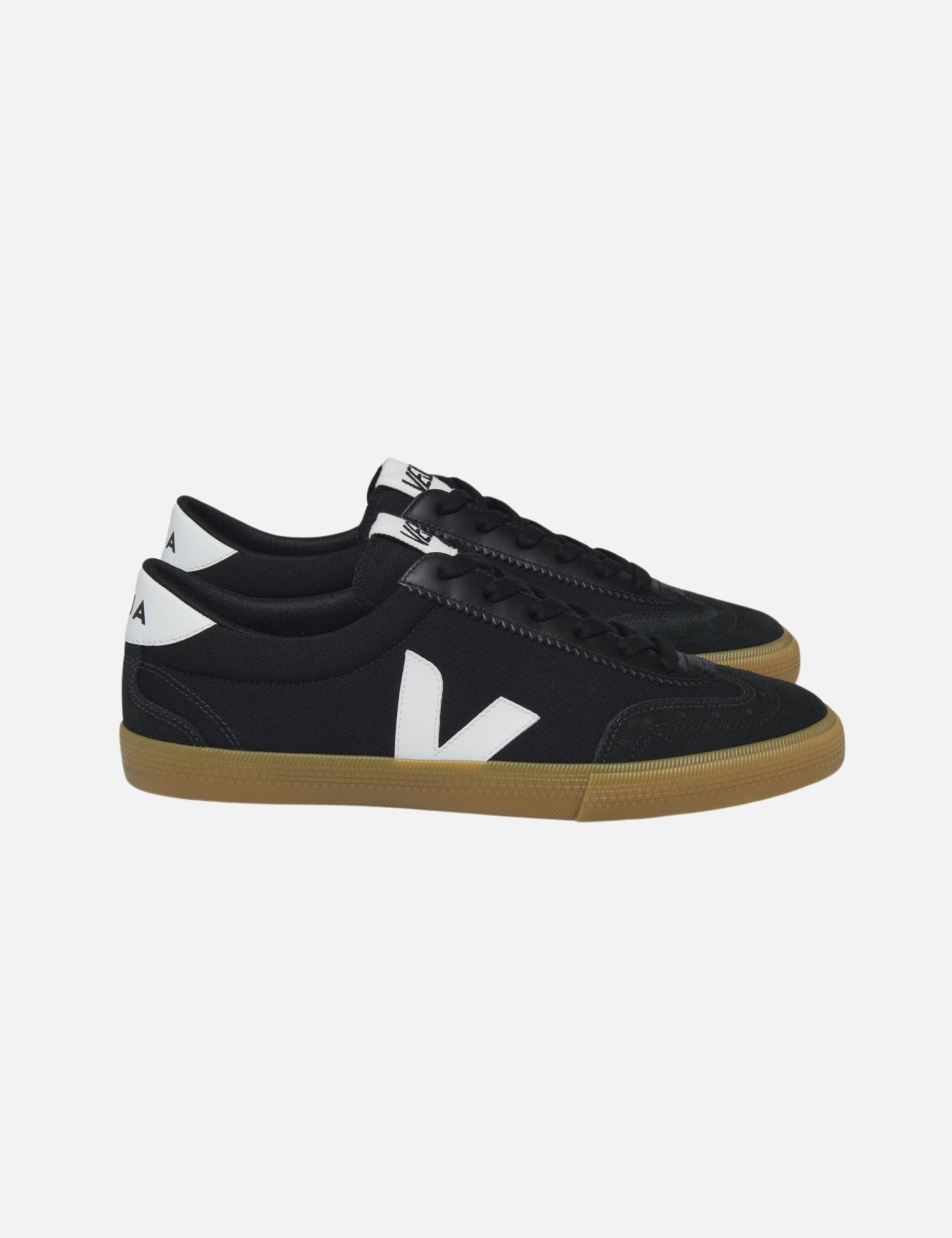 VEJA Volley Canvas Sneaker Black White Natural Men’s Shoes Athens GA Georgia Kempt Menswear Store