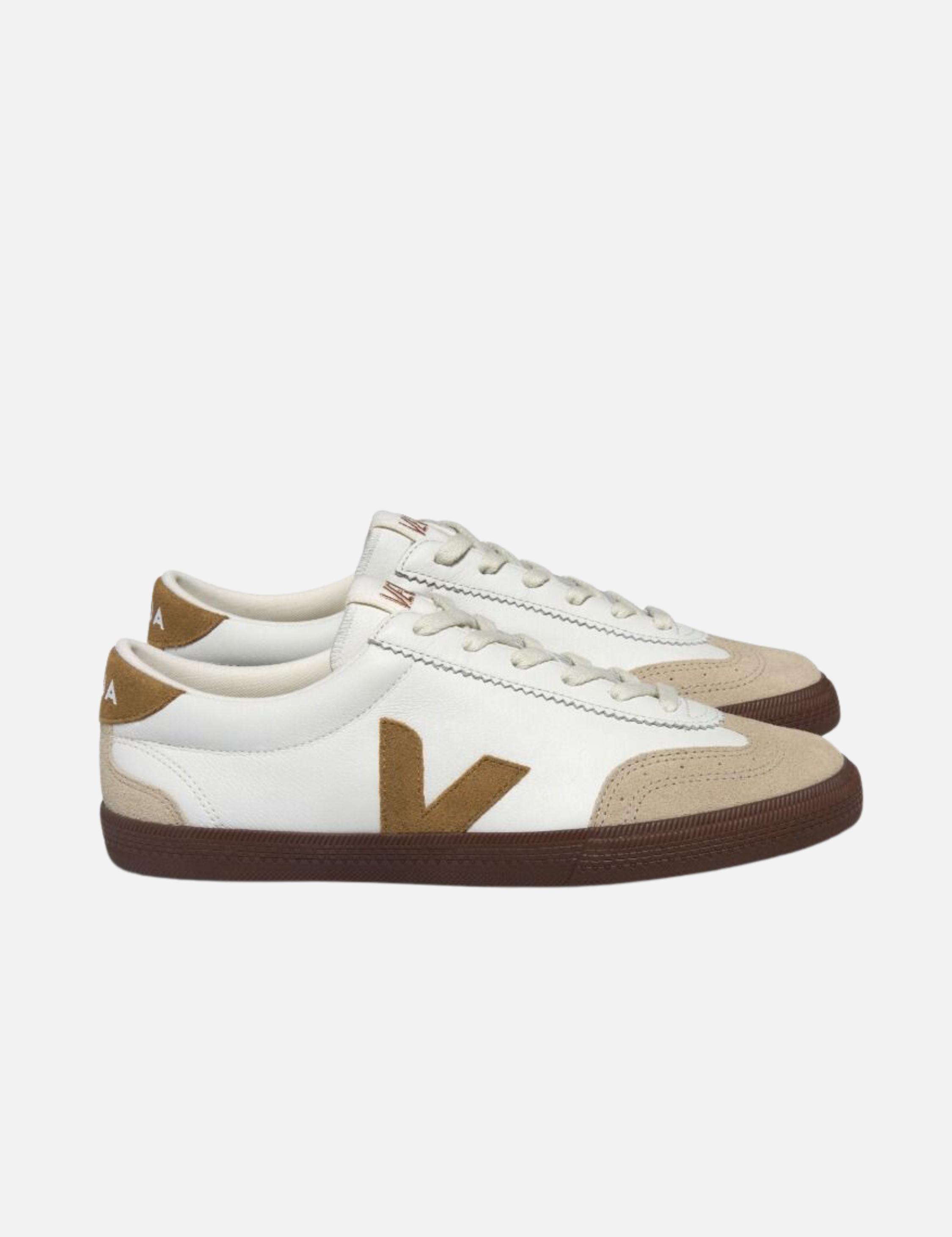 VEJA Volley Leather Sneaker White Tent Bark Men’s Shoes Athens GA Georgia Kempt Menswear Store