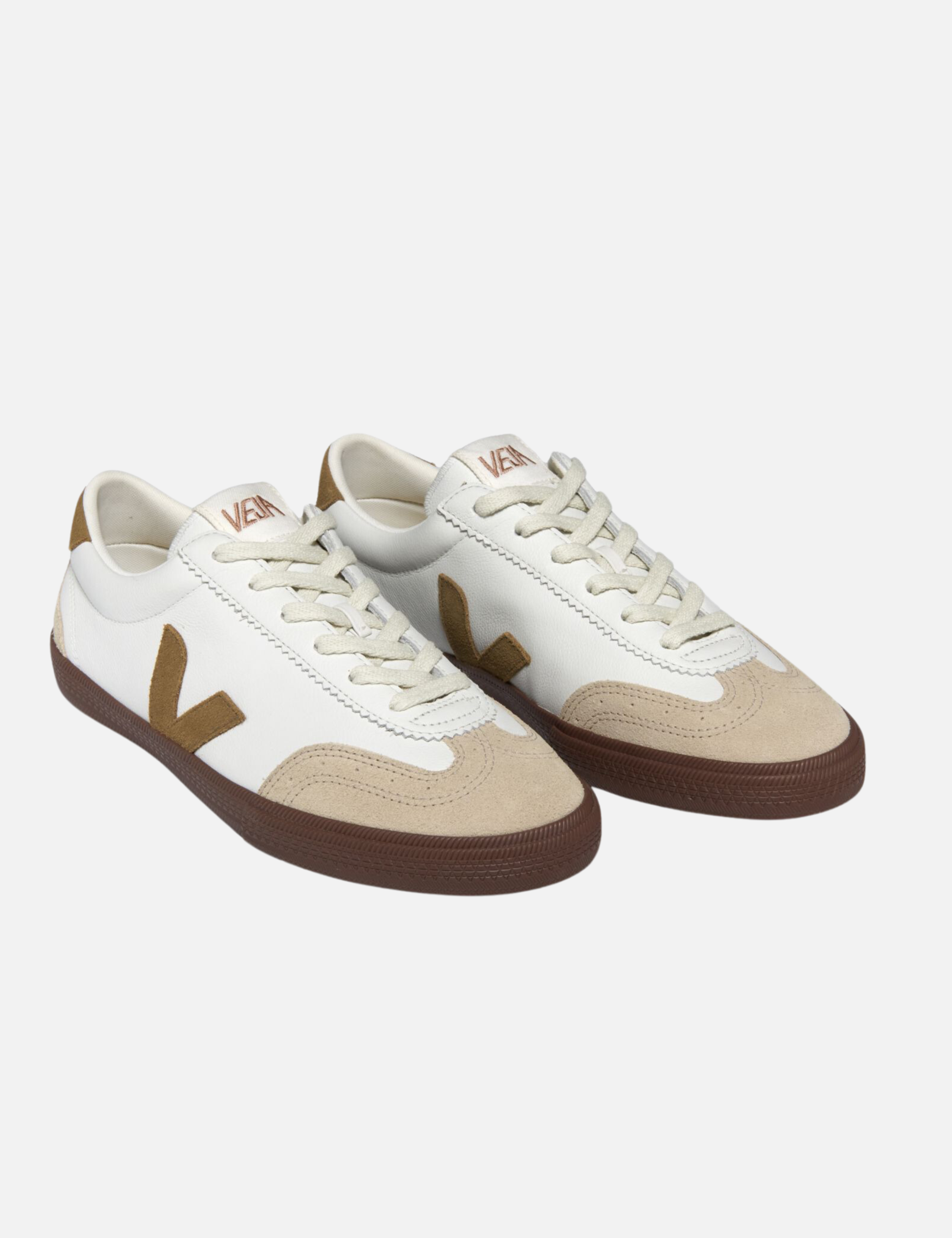 VEJA Volley Leather Sneaker White Tent Bark Men’s Shoes Athens GA Georgia Kempt Menswear Store
