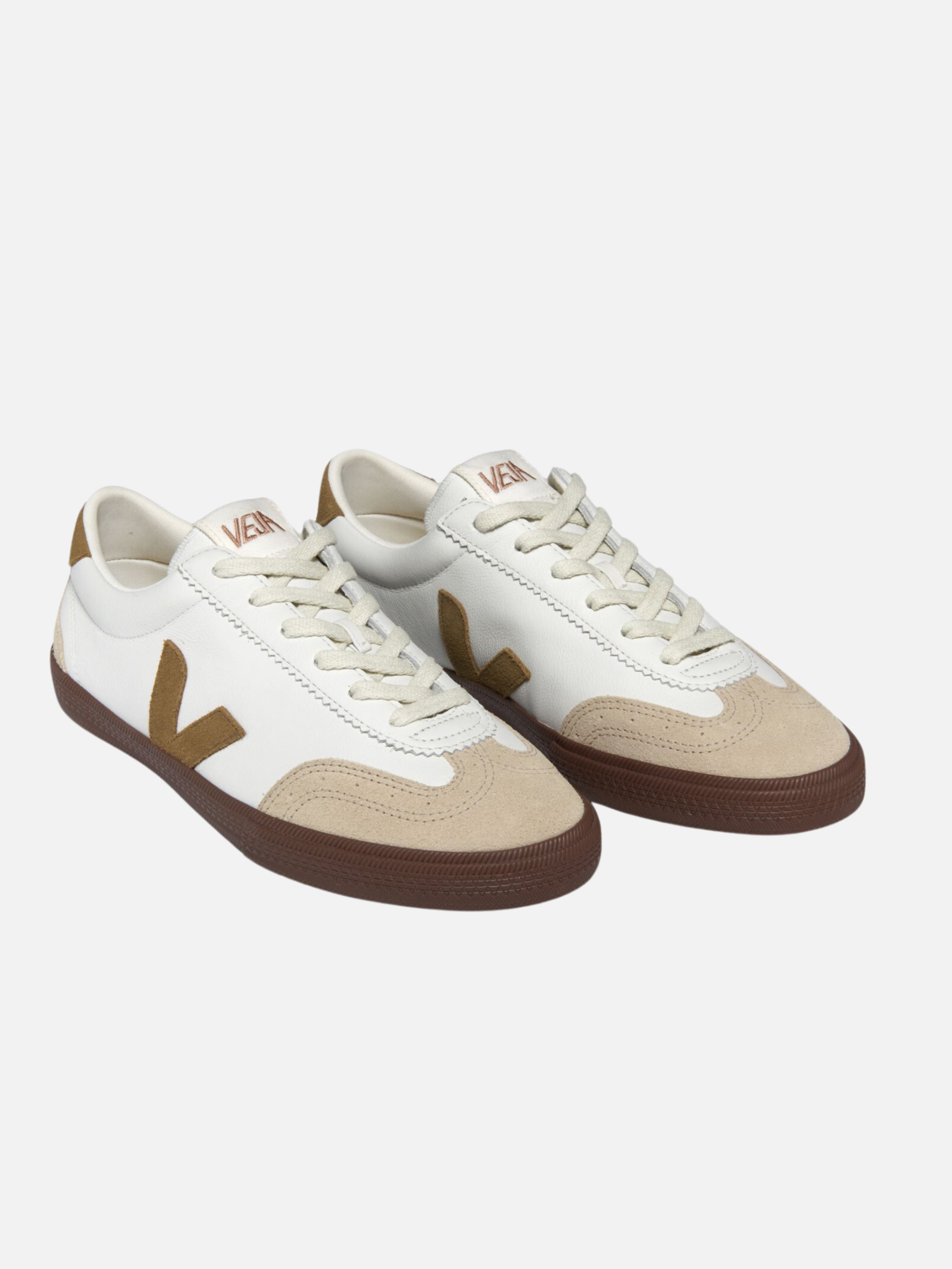 VEJA Volley Leather Sneaker White Tent Bark Men’s Shoes Athens GA Georgia Kempt Menswear Store