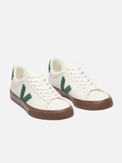 Veja Campo Leather Sneaker White Cyprus Green Bark Dark Sole Fall Winter Men’s Women’s Shoes for Men Women Shoe Athens GA Georgia Kempt Menswear Store Near Me