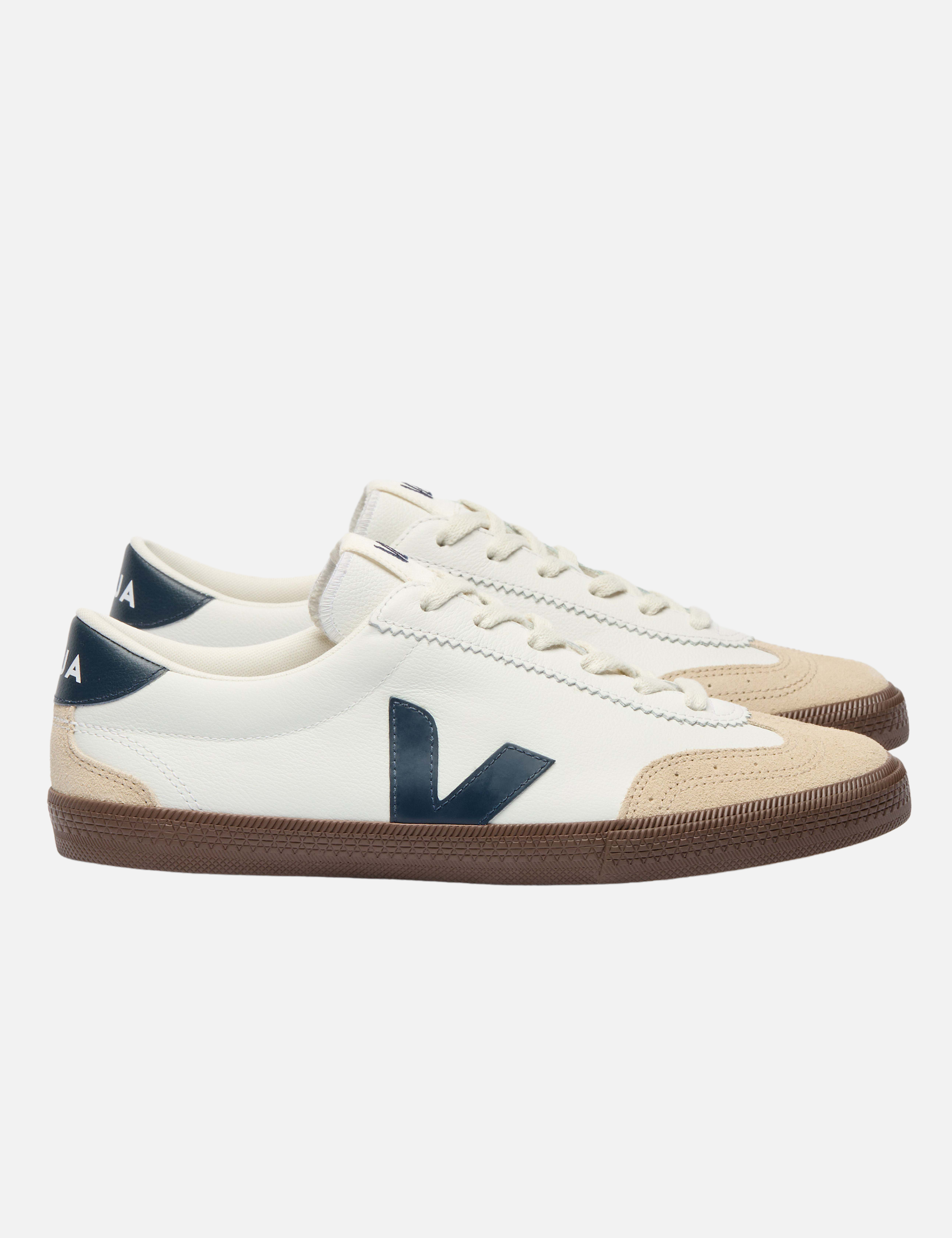 Veja Shoes Volley Leather Sneaker Men’s Footwear for Men White Nautico Bark Athens GA Georgia Kempt Menswear Store Near Me