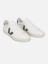 VEJA Campo Extra White Kaki Sneaker Leather Kempt Mens Clothing Shoe Store UGA