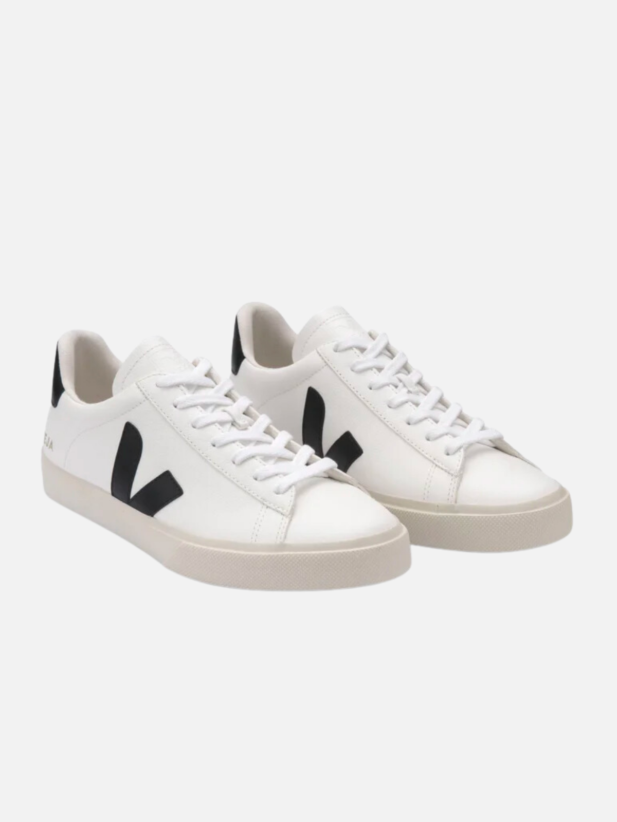 VEJA Sneaker Campo Leather Extra White Black Kempt Athens Georgia Mens Womens UGA White Leather Shoe