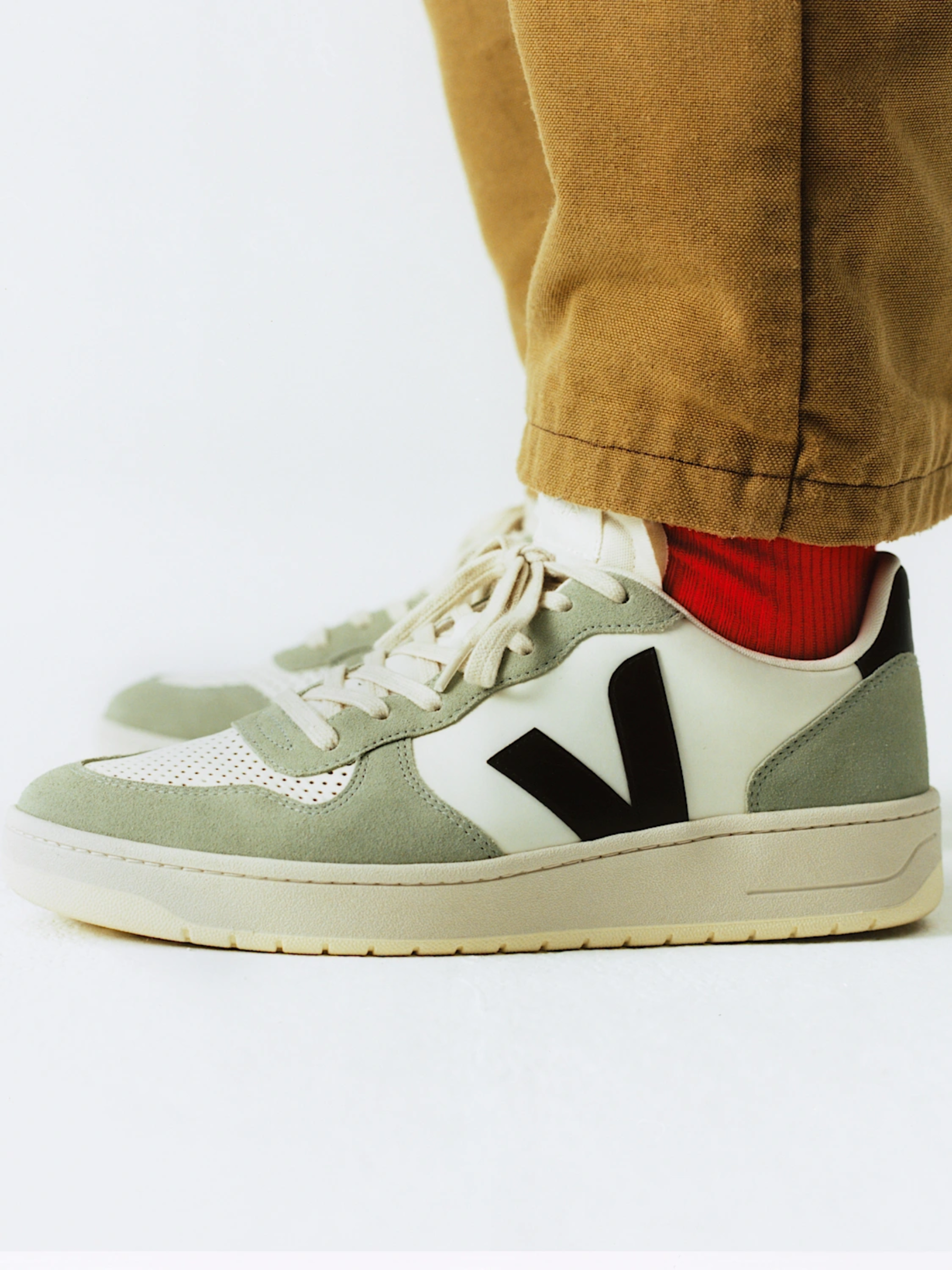 Veja V-10 Leather Sneaker Pure Black Clay Unisex Trainer Style Shoe Athens Ga Georgia Kempt Menswear Store Near Me