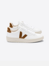 Veja V12 Sneaker Extra White Camel Mustard Leather Suede Kempt Mens Clothing Athens GA UGA