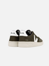 Veja V12 Sneaker B Mesh Olive White Vegan Suede Kempt Mens Clothing Athens GA UGA