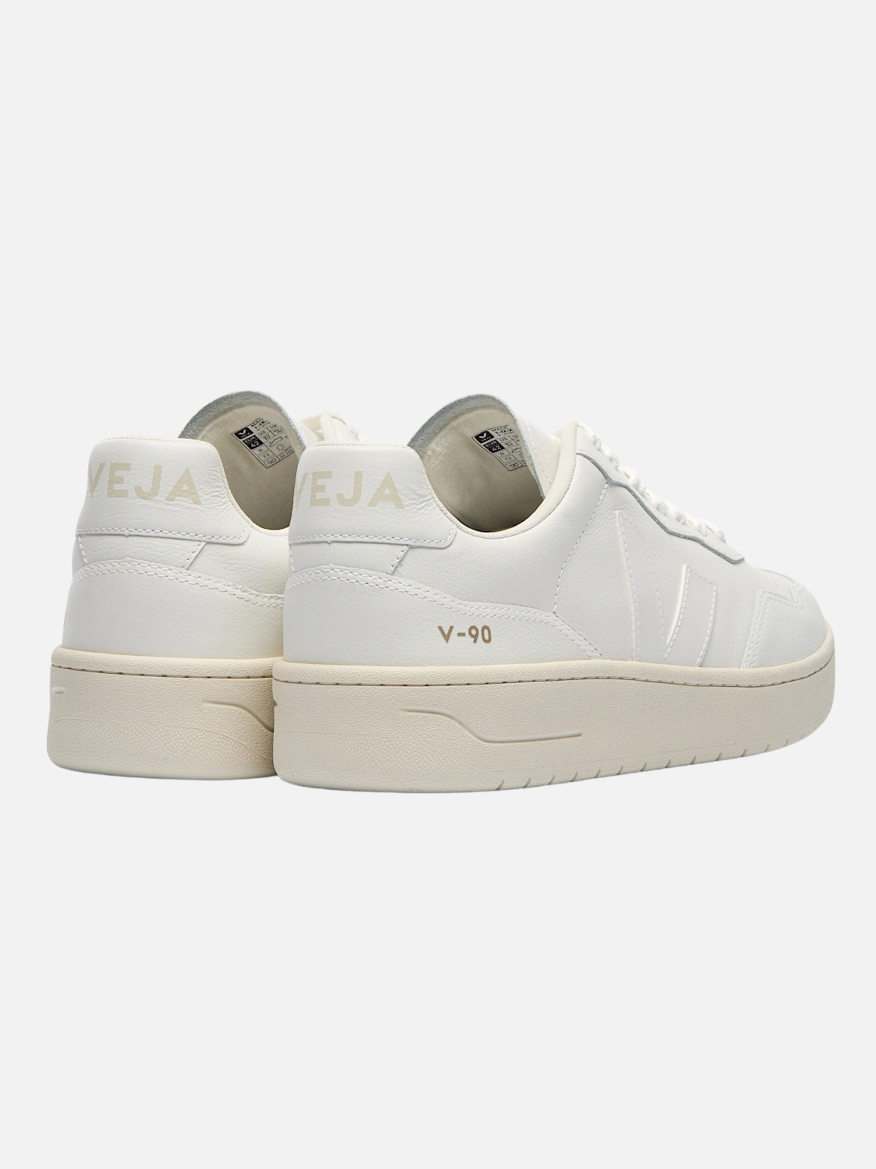 Veja V-90 Leather Sneaker Extra White Unisex Shoe Athens GA Georgia Kempt Menswear Store Near Me