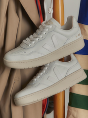 Veja V-90 Leather Sneaker Extra White Unisex Shoe Athens GA Georgia Kempt Menswear Store Near Me
