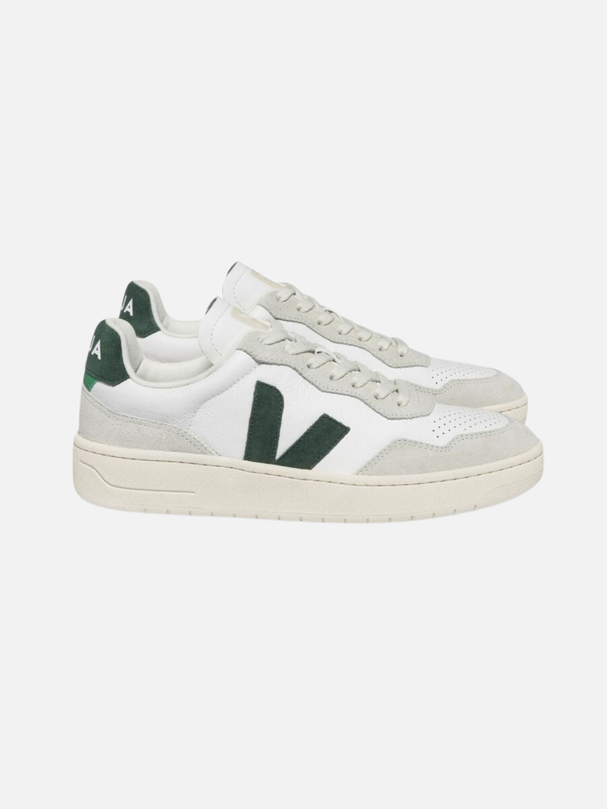 VEJA V90 Sneaker Extra White Cyprus Green Suede Leather Kempt Athens Georgia Mens Shopping Shoes