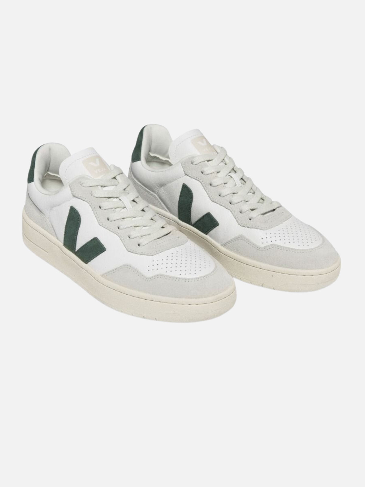 VEJA V90 Sneaker Extra White Cyprus Green Suede Leather Kempt Athens Georgia Mens Shopping Shoes