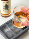 viski professional whiskey silicone ice cube tray perfect for whiskey on the rocks, old fashioned, negroni, etc. comes with lid to prevent spillage in freezer - kempt athens ga georgia men's clothing store bar tools