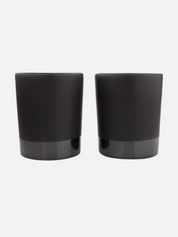 viski black stoneware ceramic tumblers perfect for hotty toddies, margaritas, negronis, etc. - kempt athens ga georgia men's clothing store bar tools