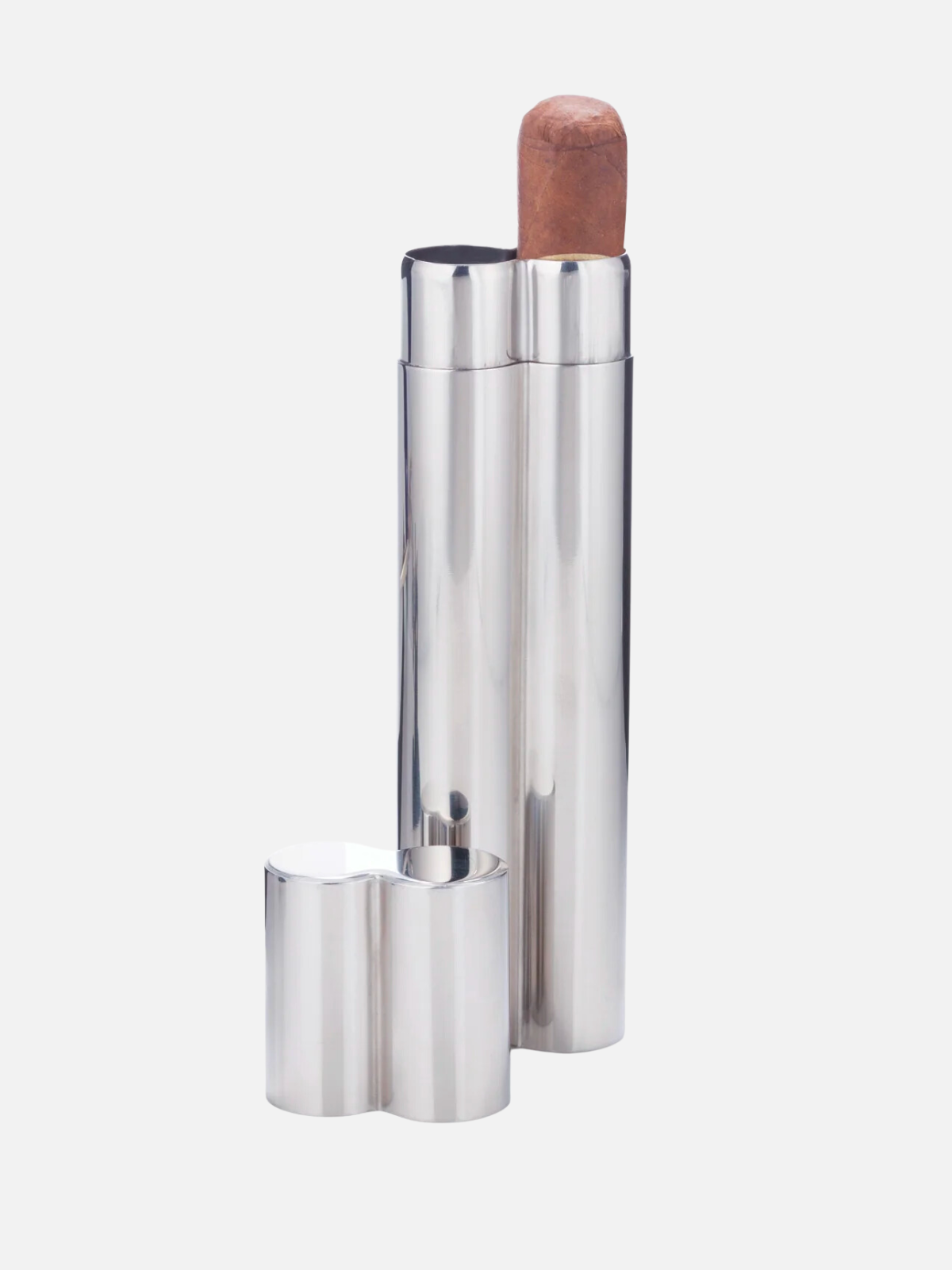 Athens Georgia Kempt Men's Gift Viski Steel Cigar Holder Flask