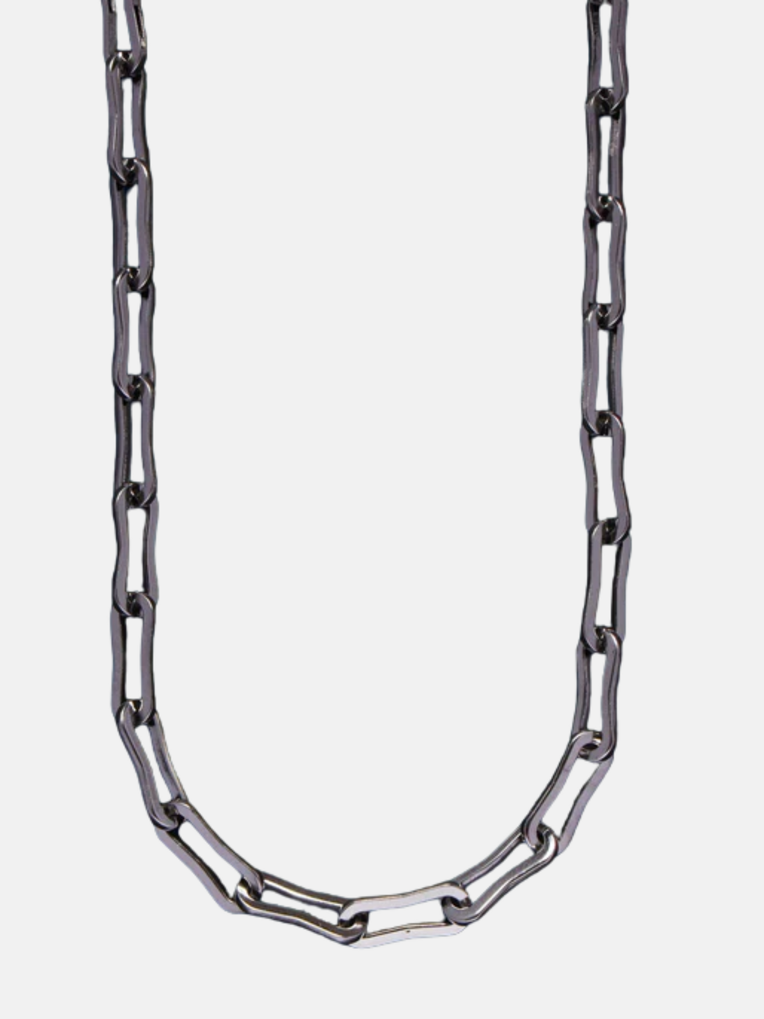 Waterproof Silver Large Cable Chain Necklace Men's 20"/22" Inch Chain Accessory For Men Athens GA Georgia Kempt Menswear Store Near Me