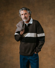 Wax Rowhill Rugby Shirt - Brown/Black