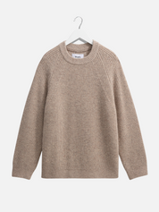 Wax London Hayne Crew Natural Cream LS Long Sleeve Sweater Men’s Winter Fall Tops for Men Athens GA Georgia Kempt Menswear Store Near Me