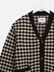 Wax London Walker Cardigan Diamond Bubble Knit Knitted Men’s Tops for Men Fall Winter LS Long Sleeve Layer Athens GA Georgia Kempt Menswear Store Near Me