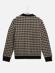 Wax London Walker Cardigan Diamond Bubble Knit Knitted Men’s Tops for Men Fall Winter LS Long Sleeve Layer Athens GA Georgia Kempt Menswear Store Near Me