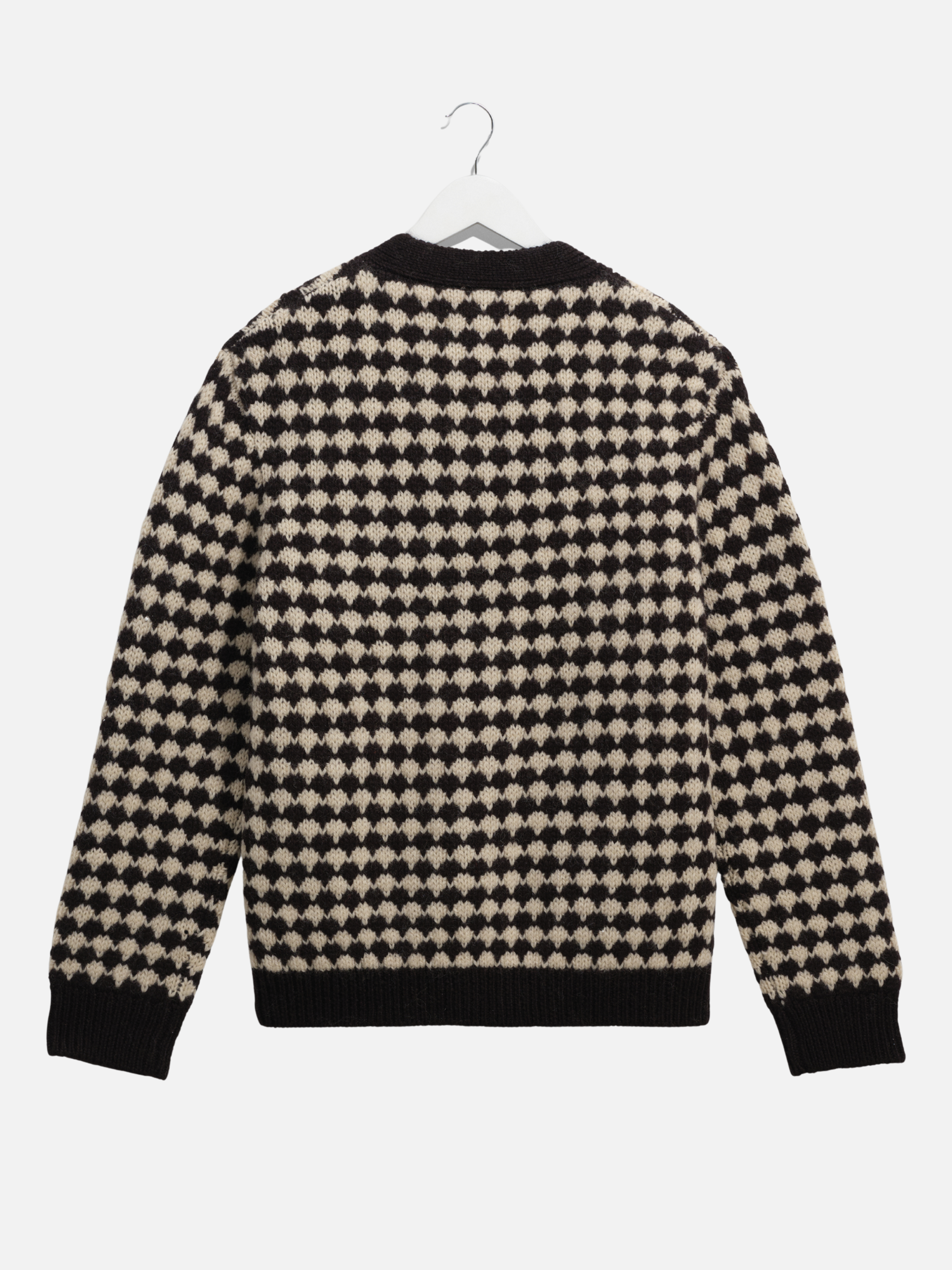 Wax London Walker Cardigan Diamond Bubble Knit Knitted Men’s Tops for Men Fall Winter LS Long Sleeve Layer Athens GA Georgia Kempt Menswear Store Near Me