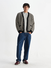 Wax London Walker Cardigan Diamond Bubble Knit Knitted Men’s Tops for Men Fall Winter LS Long Sleeve Layer Athens GA Georgia Kempt Menswear Store Near Me