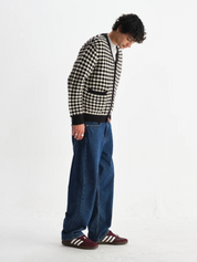 Wax London Walker Cardigan Diamond Bubble Knit Knitted Men’s Tops for Men Fall Winter LS Long Sleeve Layer Athens GA Georgia Kempt Menswear Store Near Me