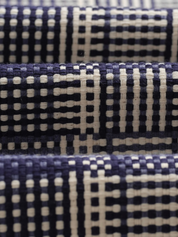 Wax London Whiting Overshirt Blu Ecru Plaid Pattern Basket Weave Outerwear Layer Fall Winter Men’s Tops for Men LS Long Sleeve Collared Button Up Athens GA Georgia Kempt Menswear Store Near Me