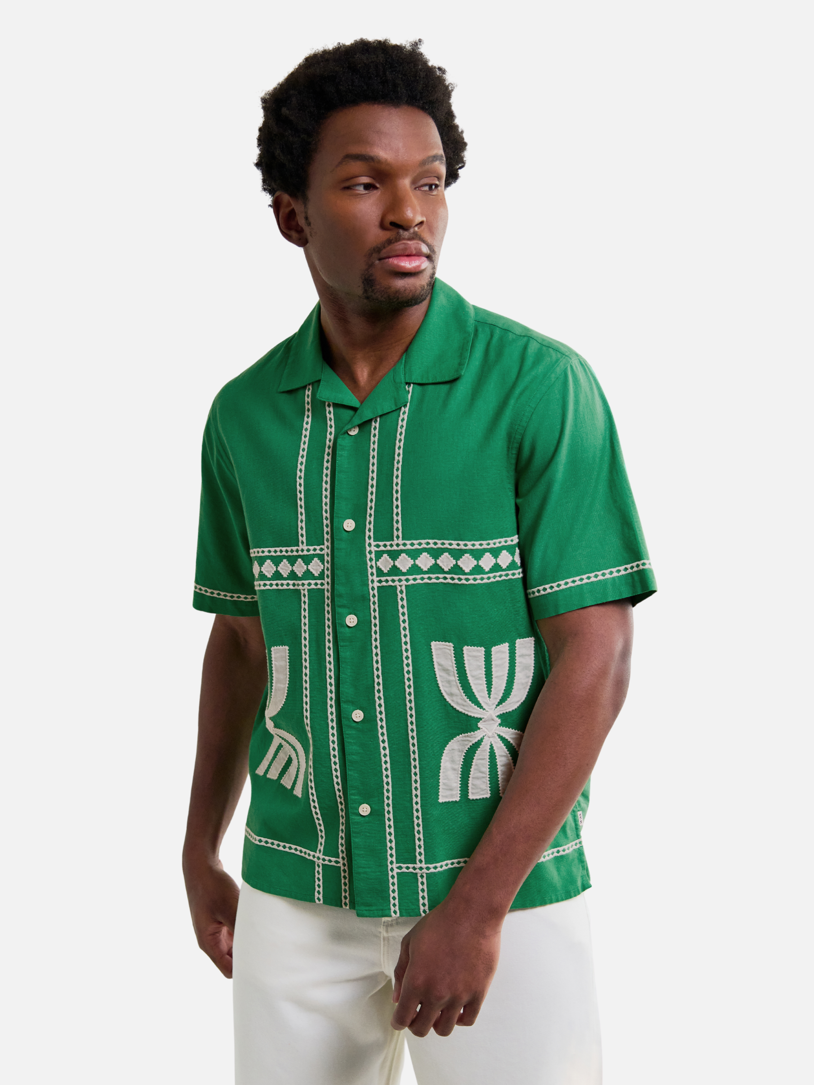 Wax Didcot Border Applique Shirt