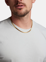 We Are All Smith Herringbone Gold Herringbone Chain Necklace Men's Gold Plated Accessory For Men Athens GA Georgia Kempt Menswear Store Near Me