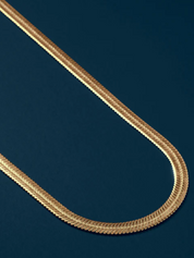 We Are All Smith Herringbone Gold Herringbone Chain Necklace Men's Gold Plated Accessory For Men Athens GA Georgia Kempt Menswear Store Near Me