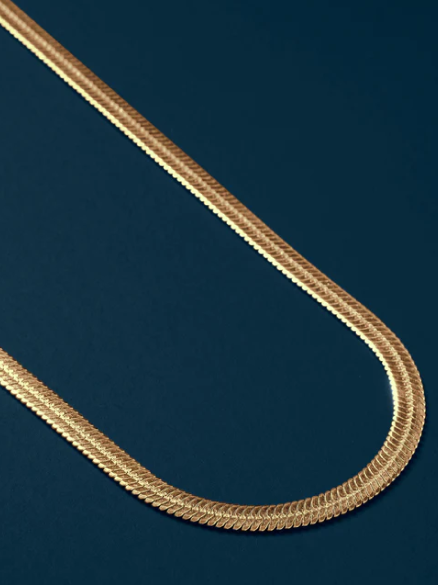 We Are All Smith Herringbone Gold Herringbone Chain Necklace Men's Gold Plated Accessory For Men Athens GA Georgia Kempt Menswear Store Near Me