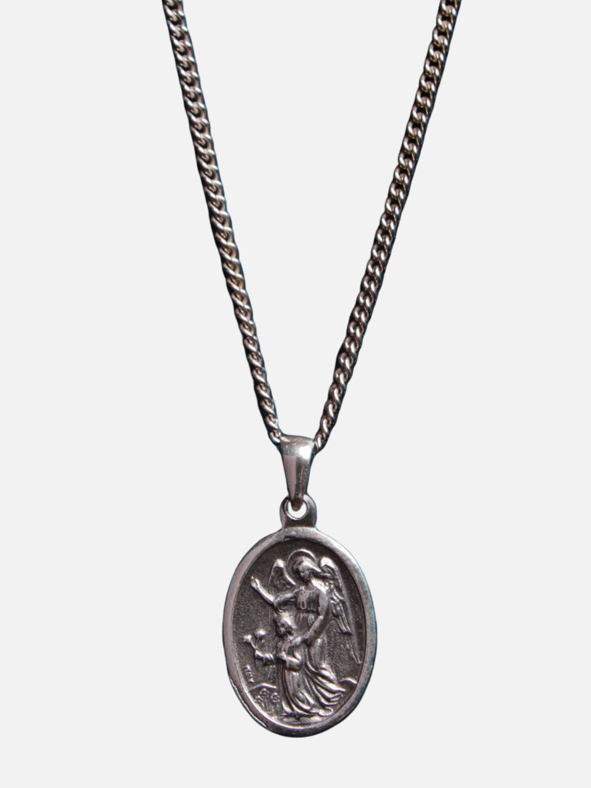 Saint Michael Sterling Silver Necklace