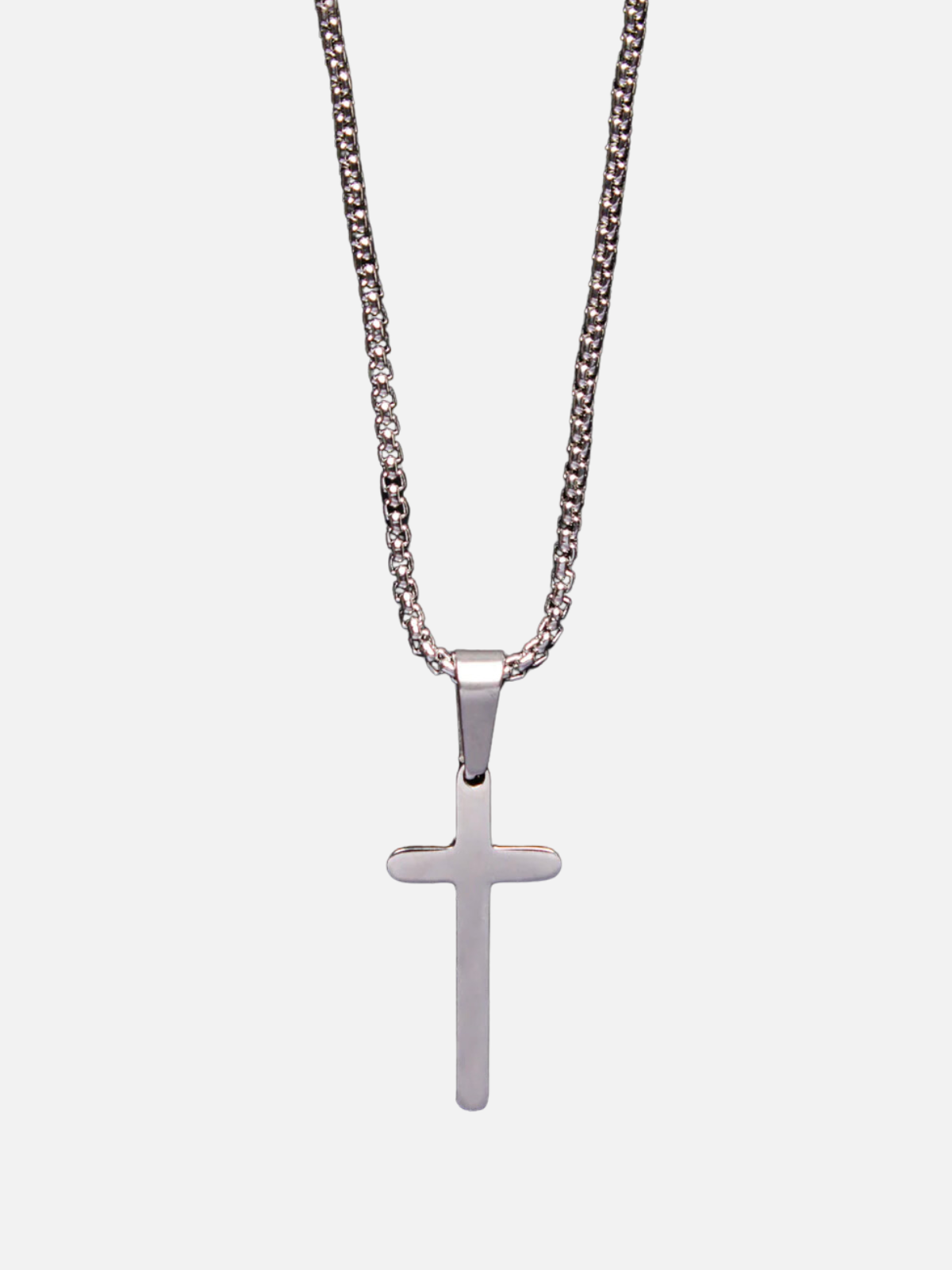 Mini Stainless Steel Cross Necklace