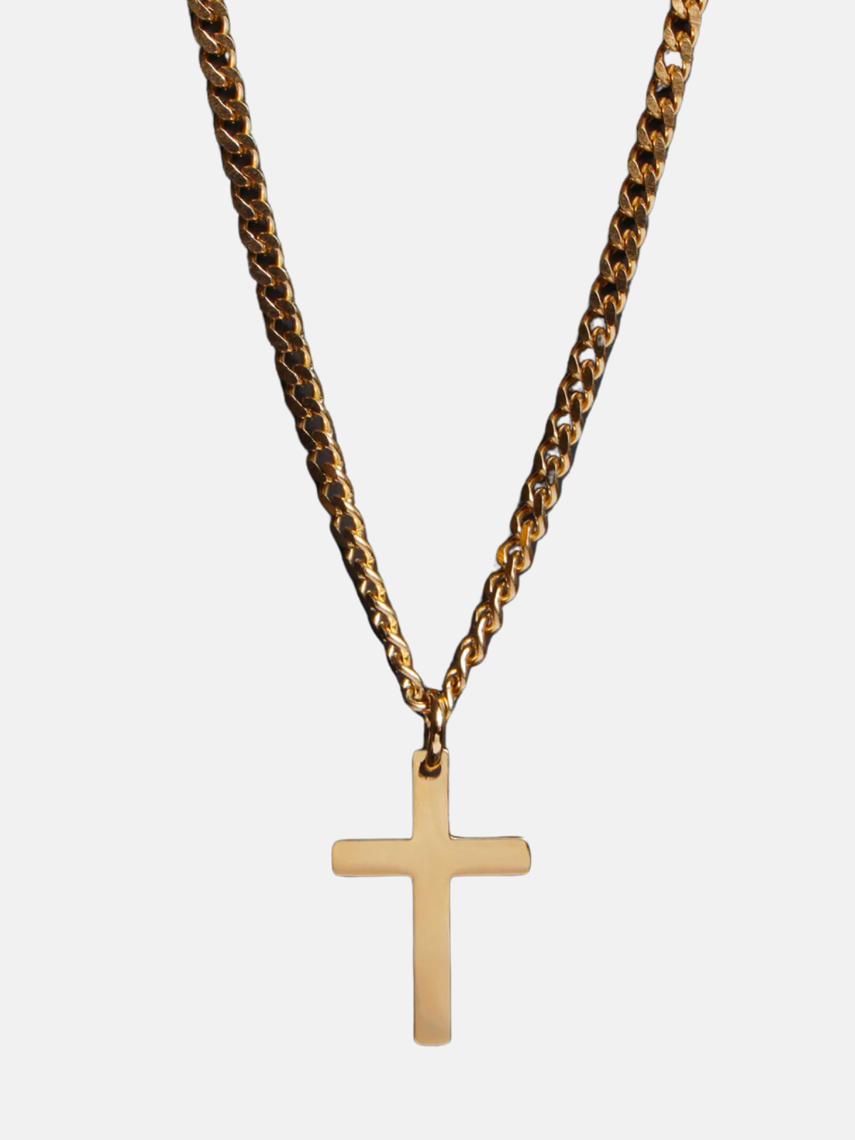 Cuban Chain Cross Necklace