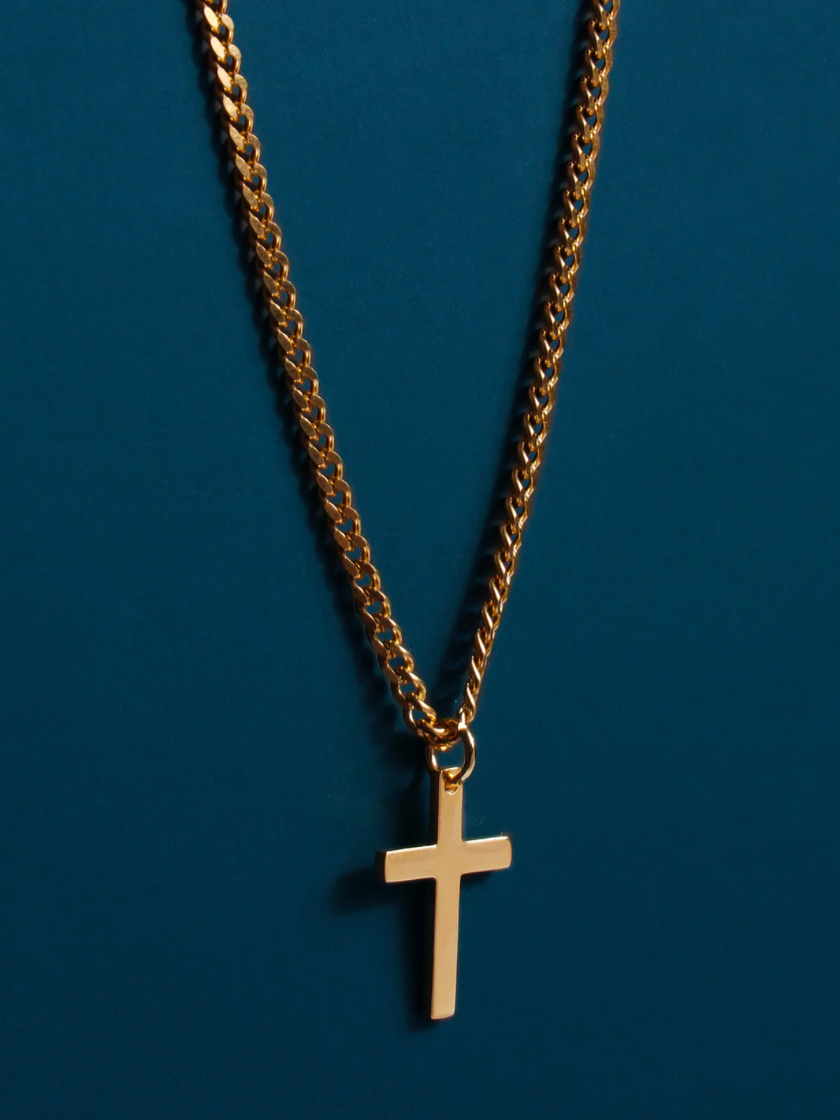 Cuban Chain Cross Necklace