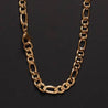 Figaro Chain Necklace 6mm Gold